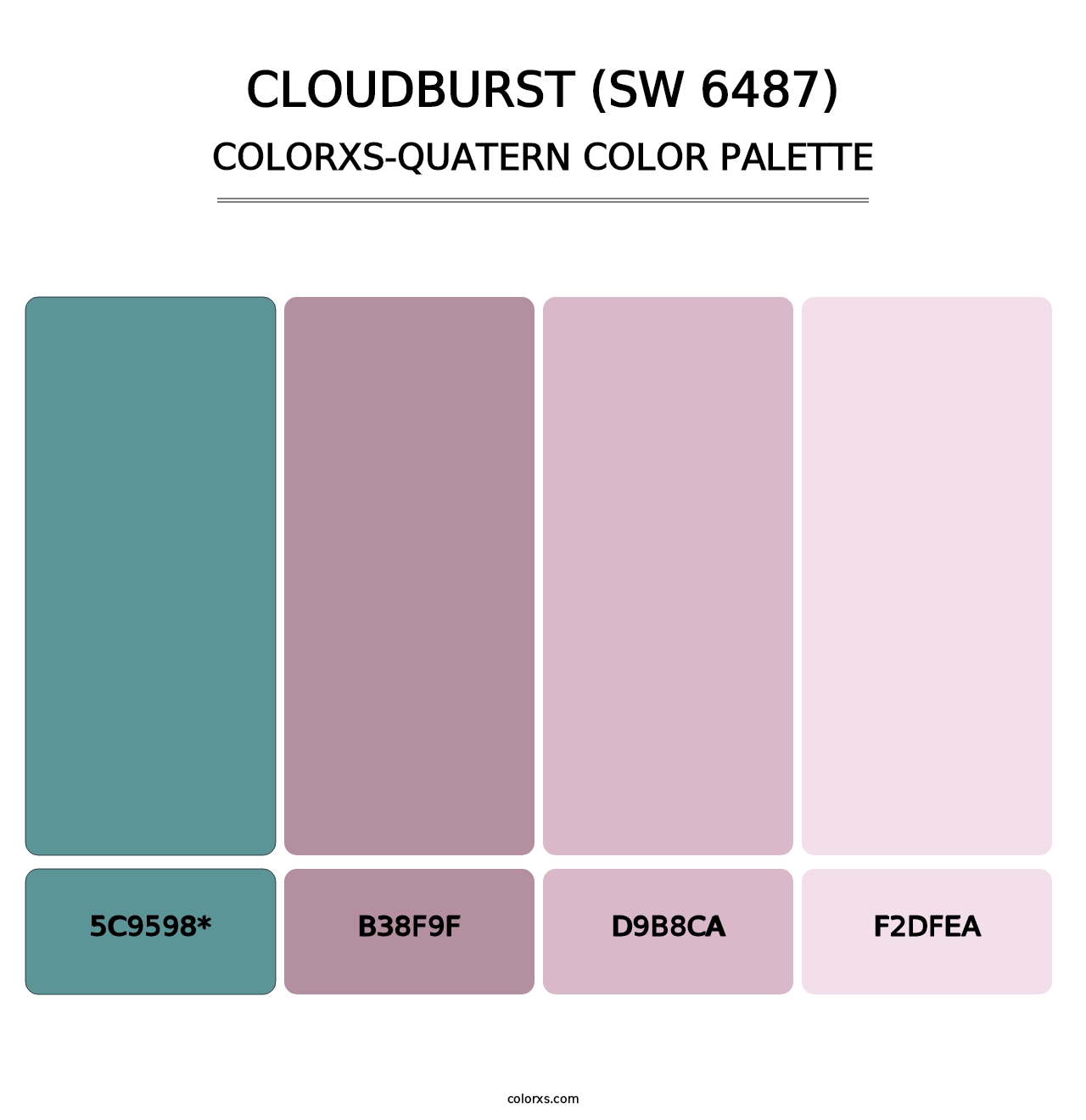 Cloudburst (SW 6487) - Colorxs Quad Palette