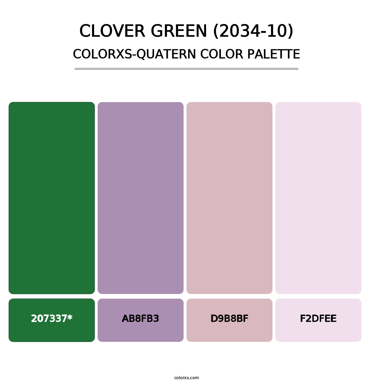 Clover Green (2034-10) - Colorxs Quad Palette