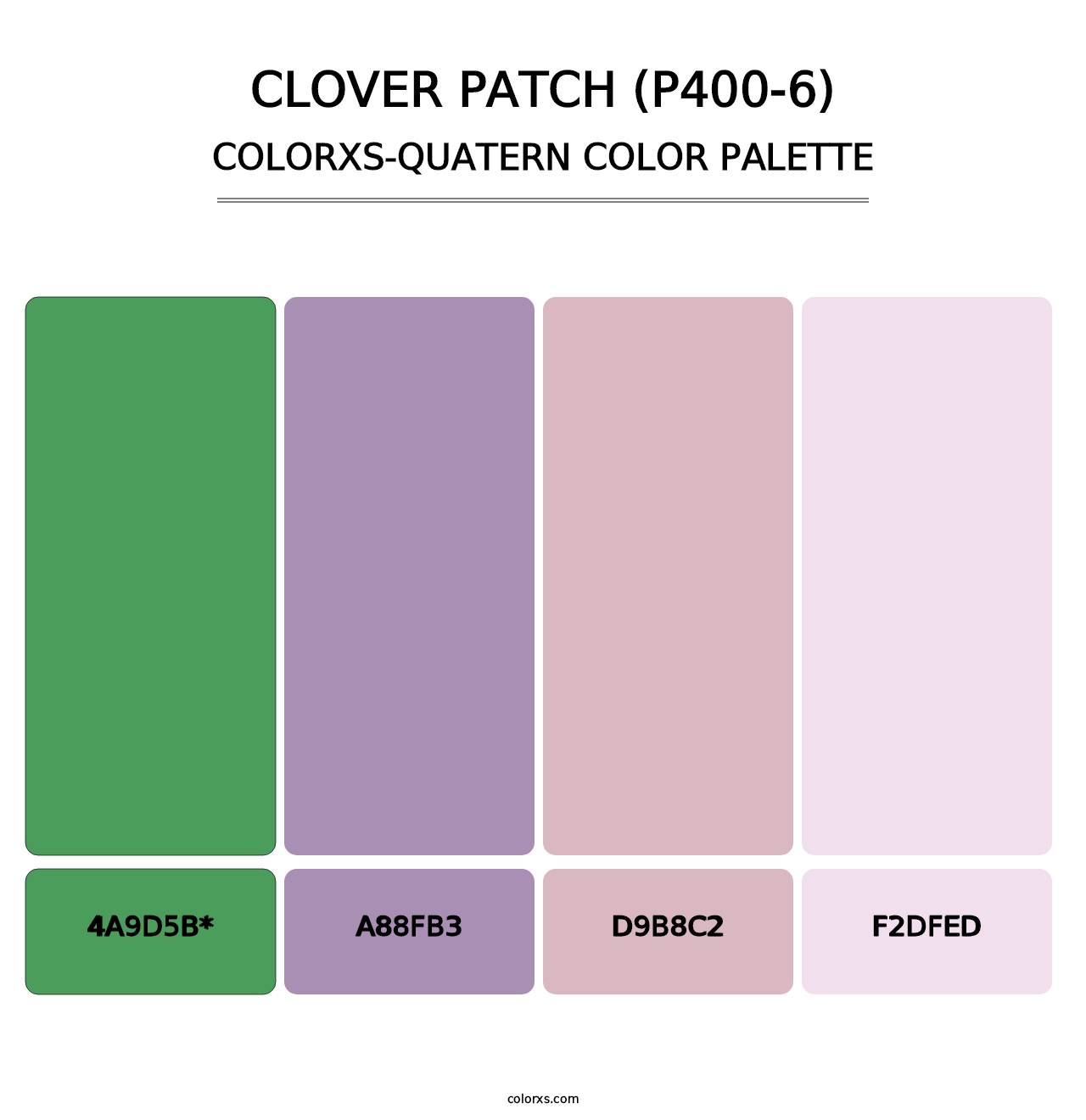 Clover Patch (P400-6) - Colorxs Quad Palette