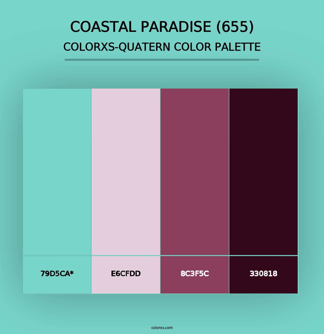 Coastal Paradise (655) - Colorxs Quad Palette