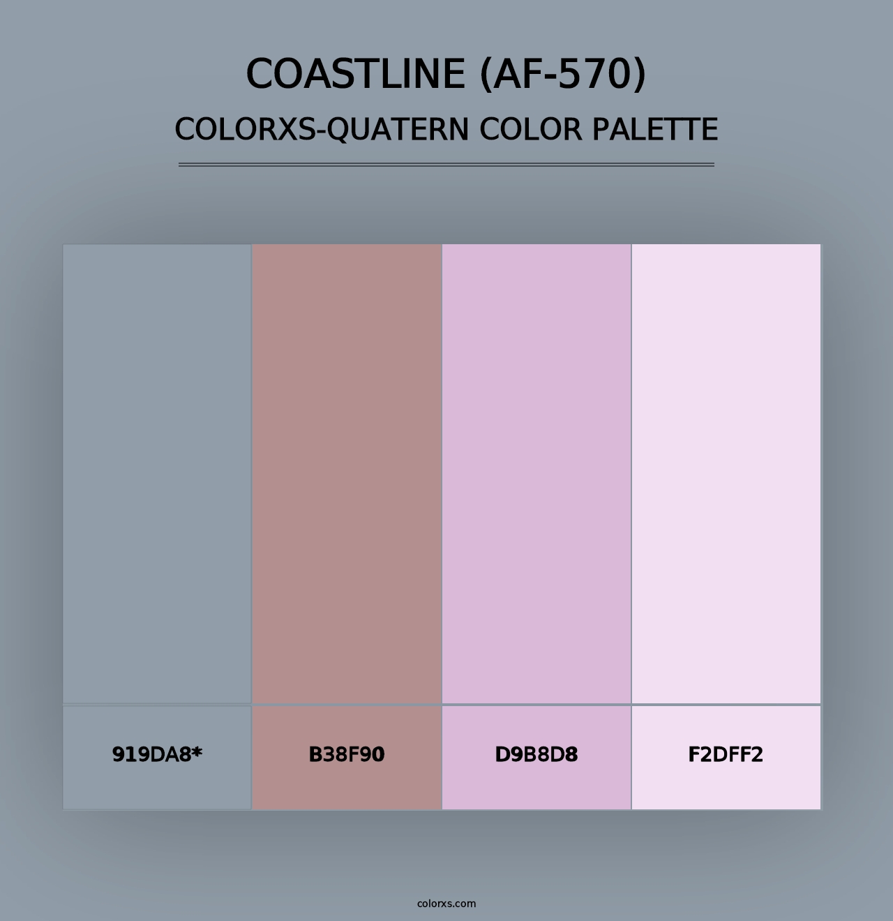 Coastline (AF-570) - Colorxs Quad Palette