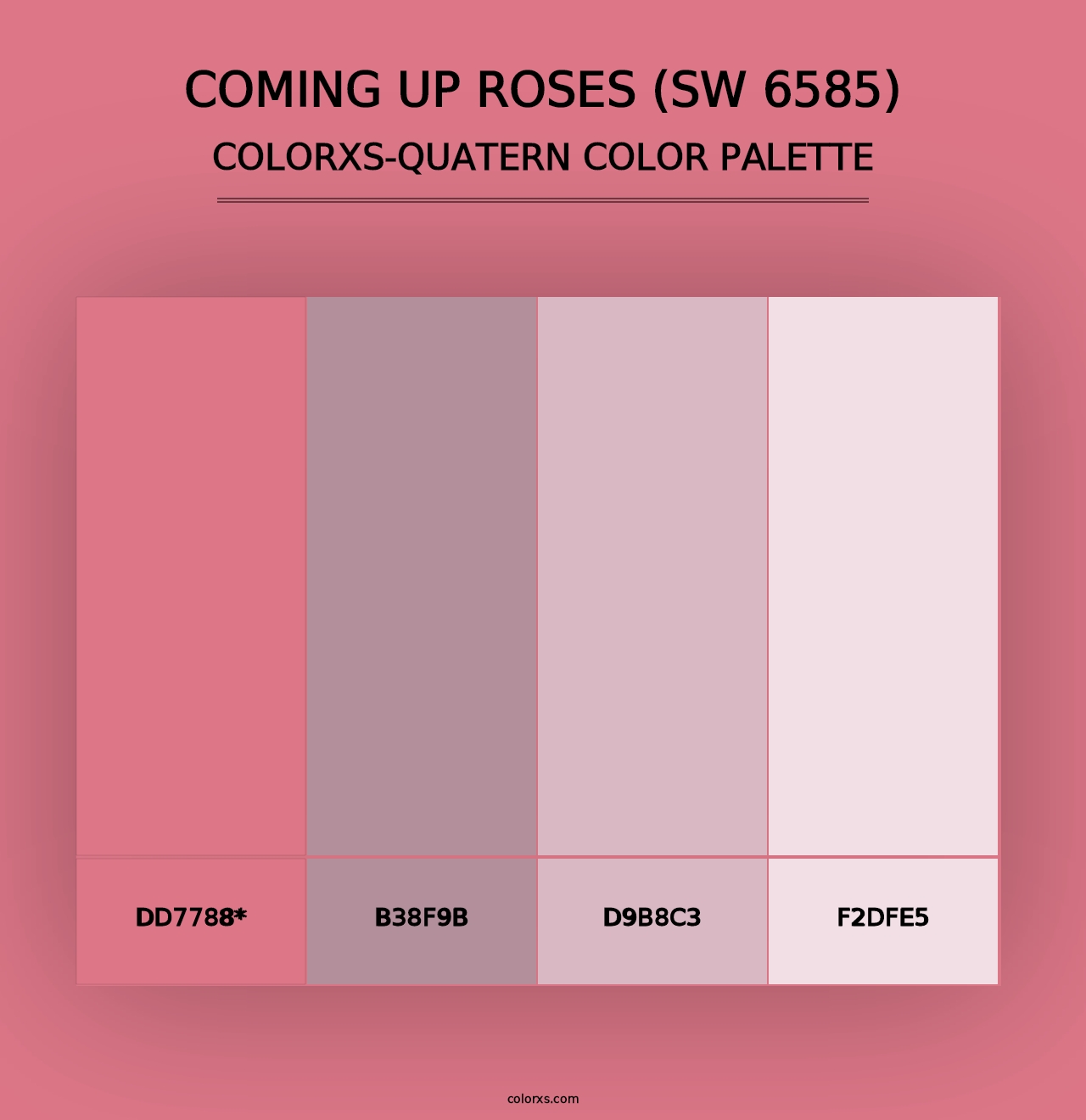 Coming up Roses (SW 6585) - Colorxs Quad Palette