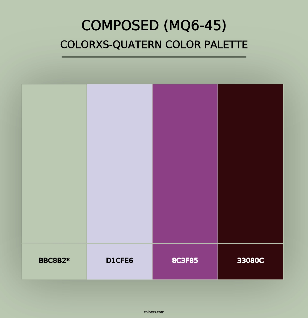 Composed (MQ6-45) - Colorxs Quad Palette