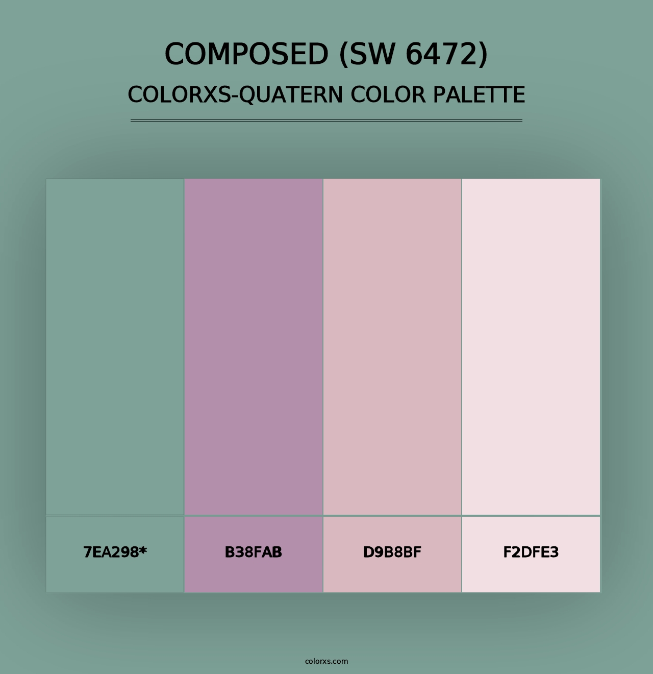 Composed (SW 6472) - Colorxs Quad Palette