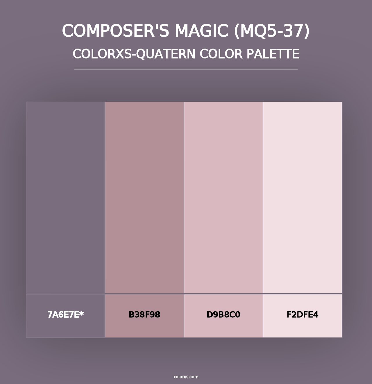 Composer'S Magic (MQ5-37) - Colorxs Quad Palette