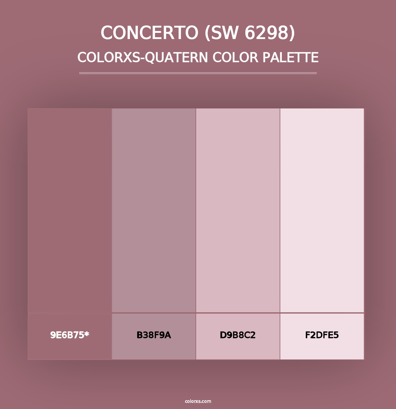 Concerto (SW 6298) - Colorxs Quad Palette