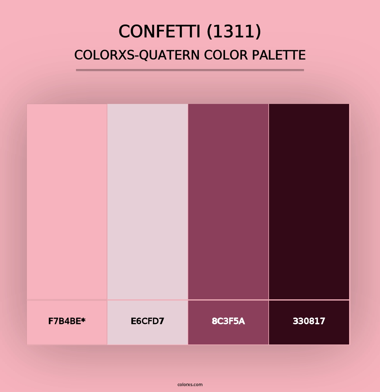 Confetti (1311) - Colorxs Quad Palette