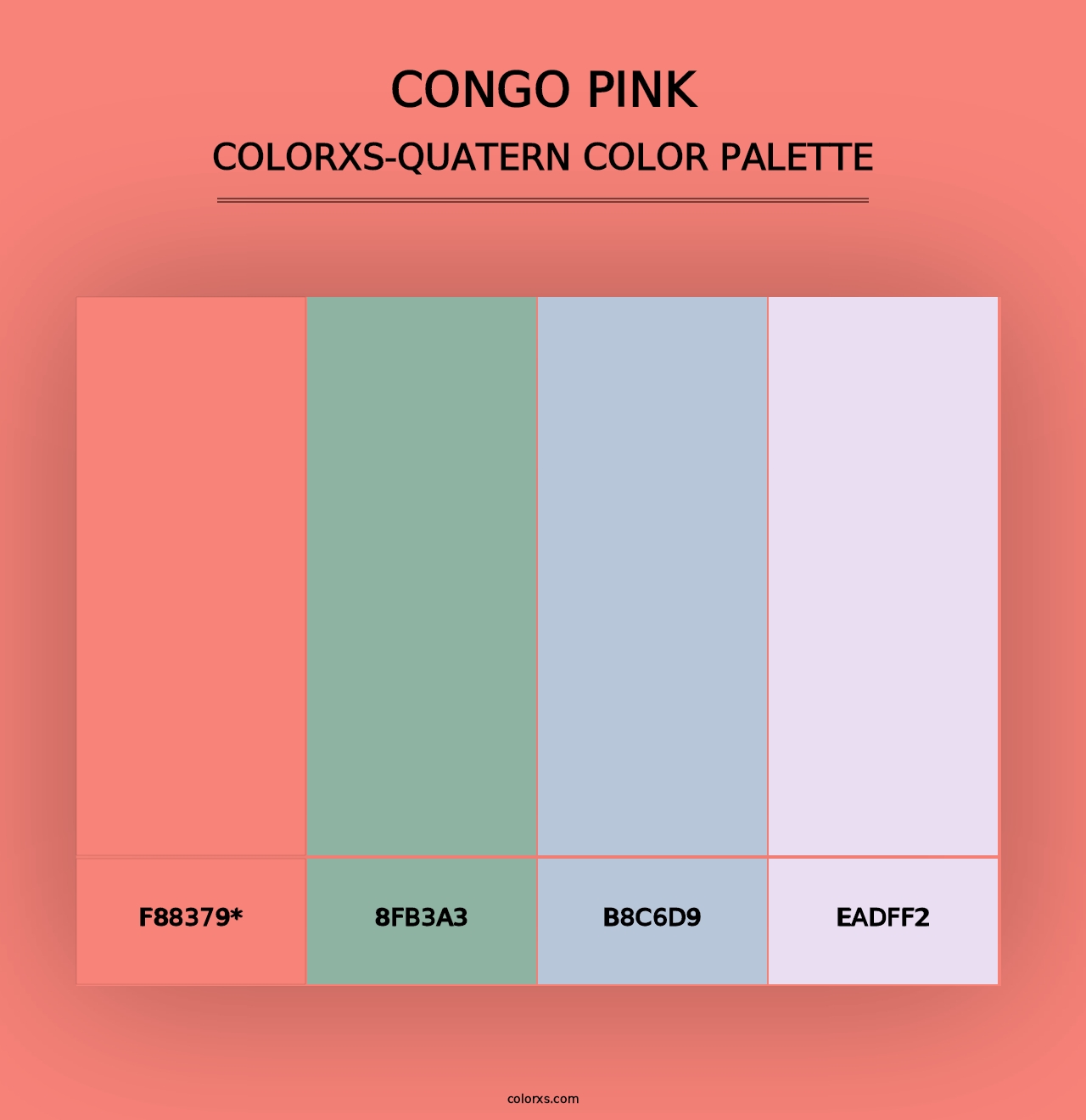 Congo Pink - Colorxs Quad Palette