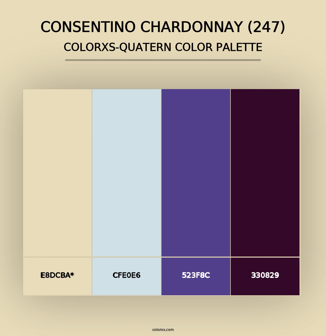 Consentino Chardonnay (247) - Colorxs Quad Palette