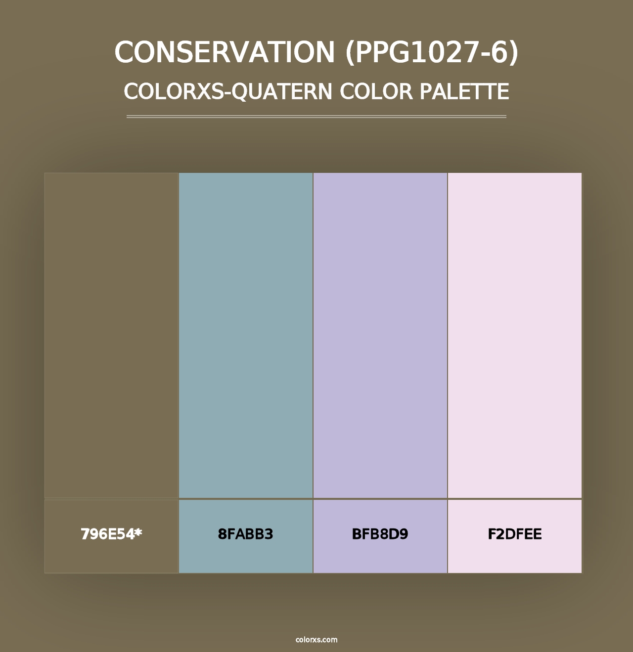 Conservation (PPG1027-6) - Colorxs Quad Palette