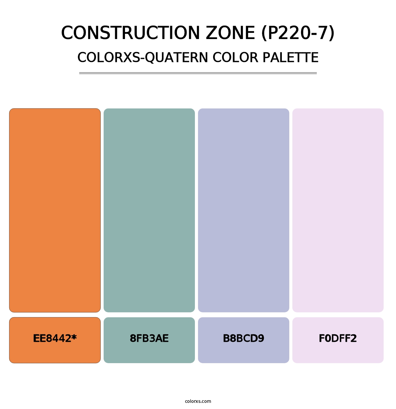 Construction Zone (P220-7) - Colorxs Quad Palette