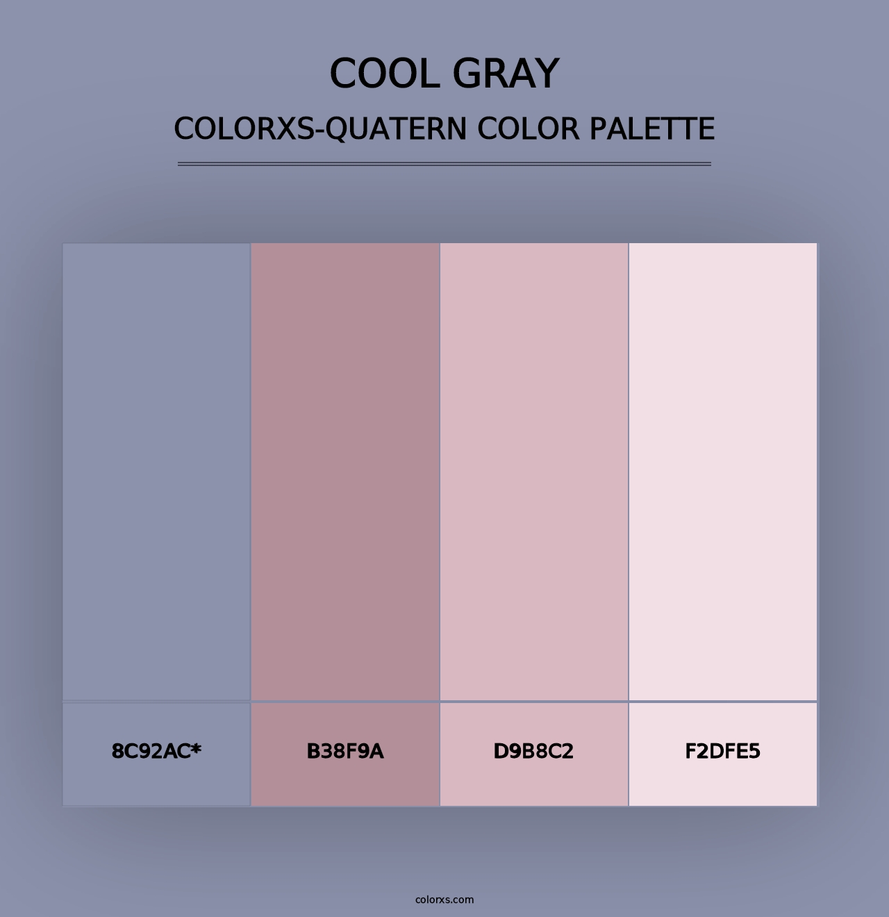 Cool Gray - Colorxs Quad Palette