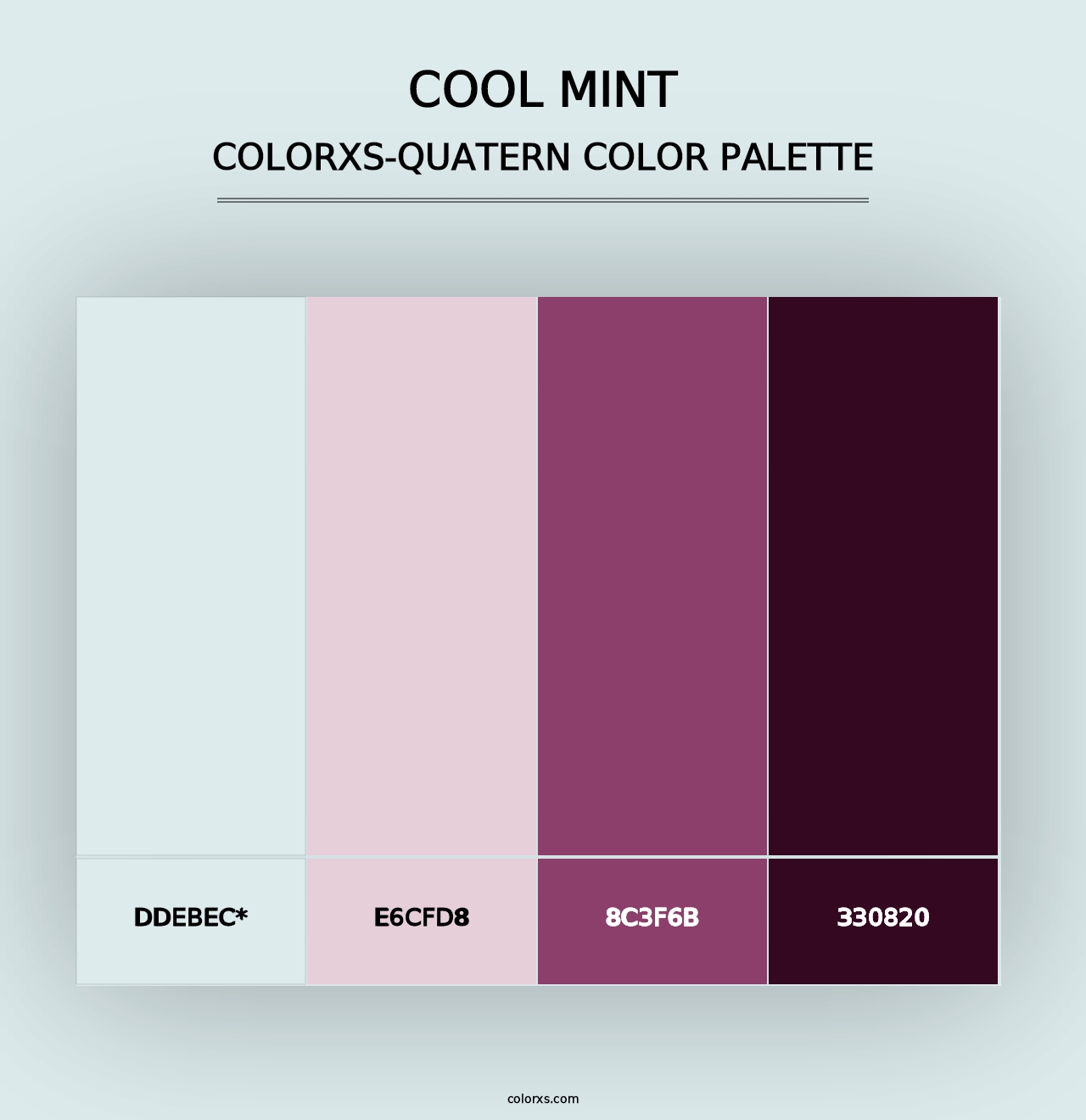 Cool Mint - Colorxs Quad Palette