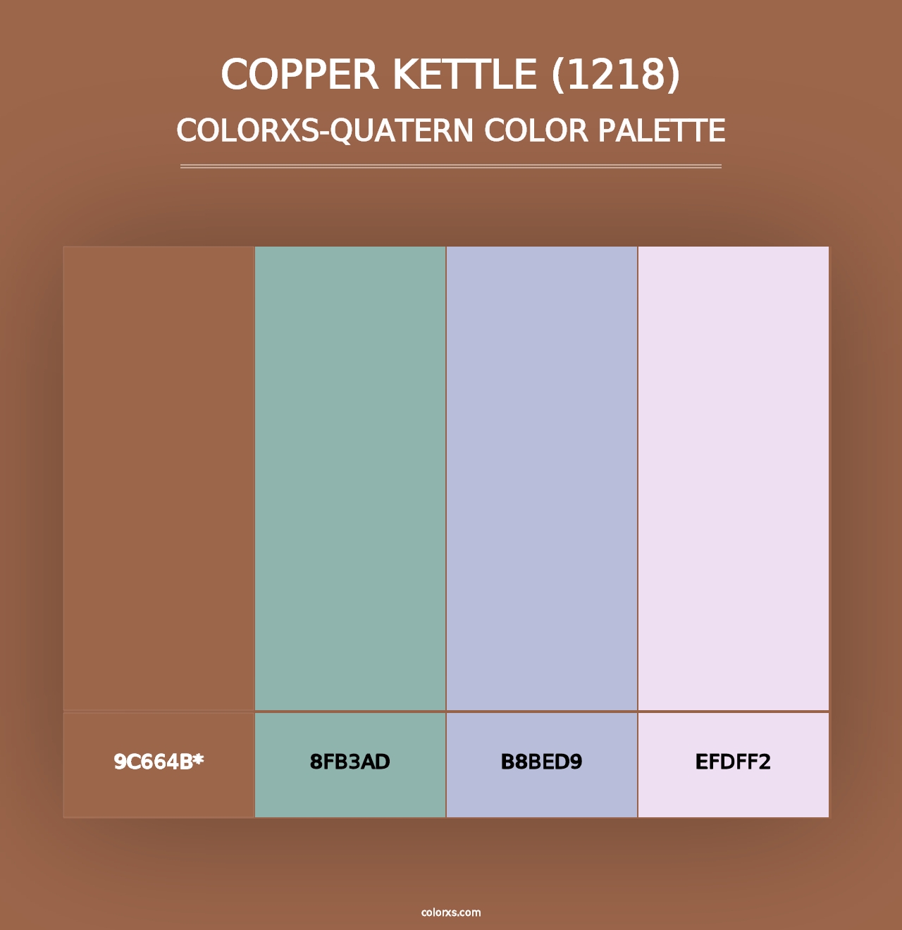 Copper Kettle (1218) - Colorxs Quad Palette