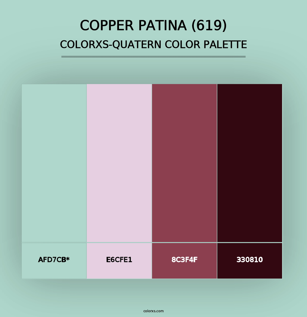 Copper Patina (619) - Colorxs Quad Palette