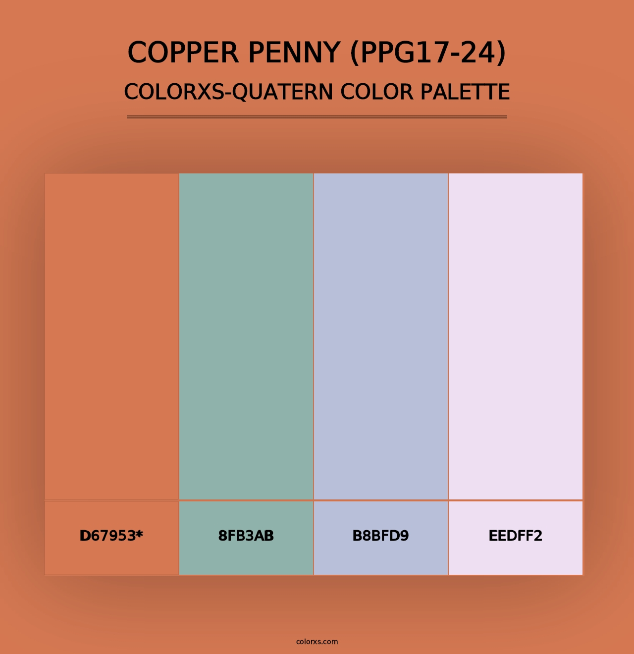 Copper Penny (PPG17-24) - Colorxs Quad Palette