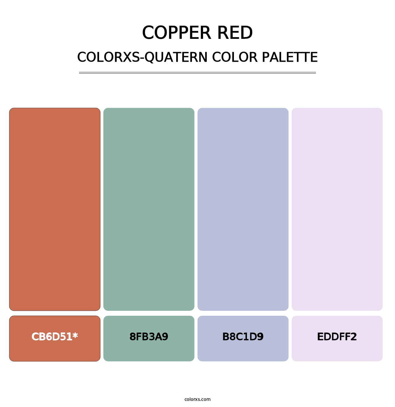 Copper Red - Colorxs Quad Palette