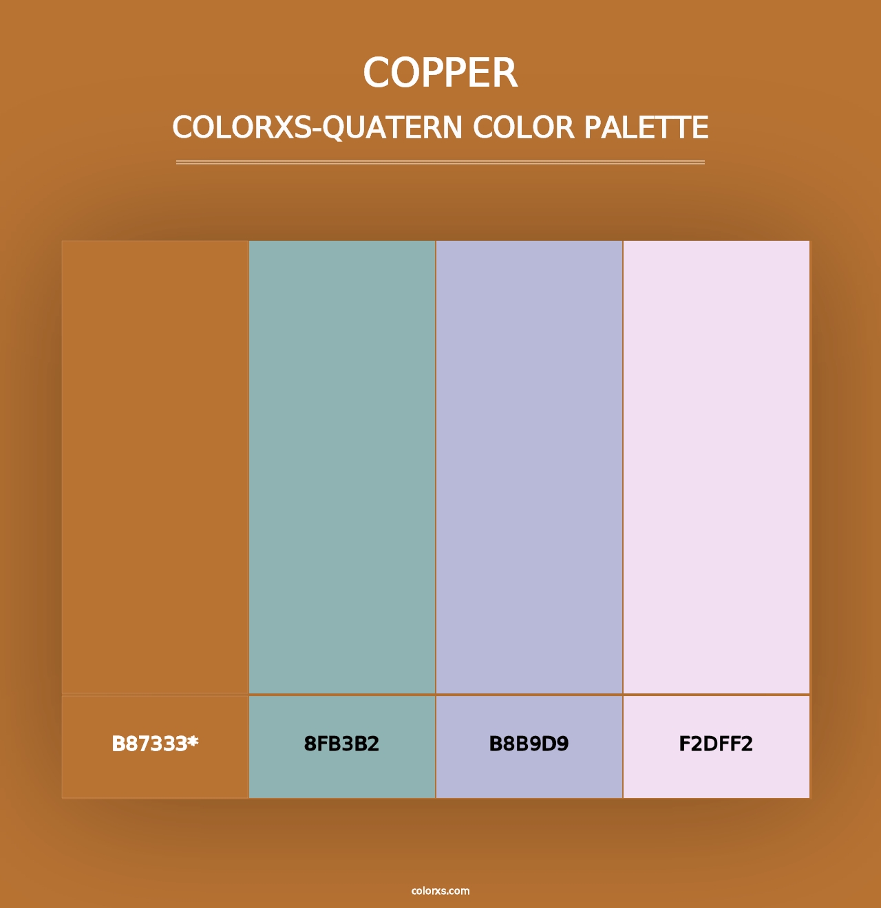 Copper - Colorxs Quad Palette