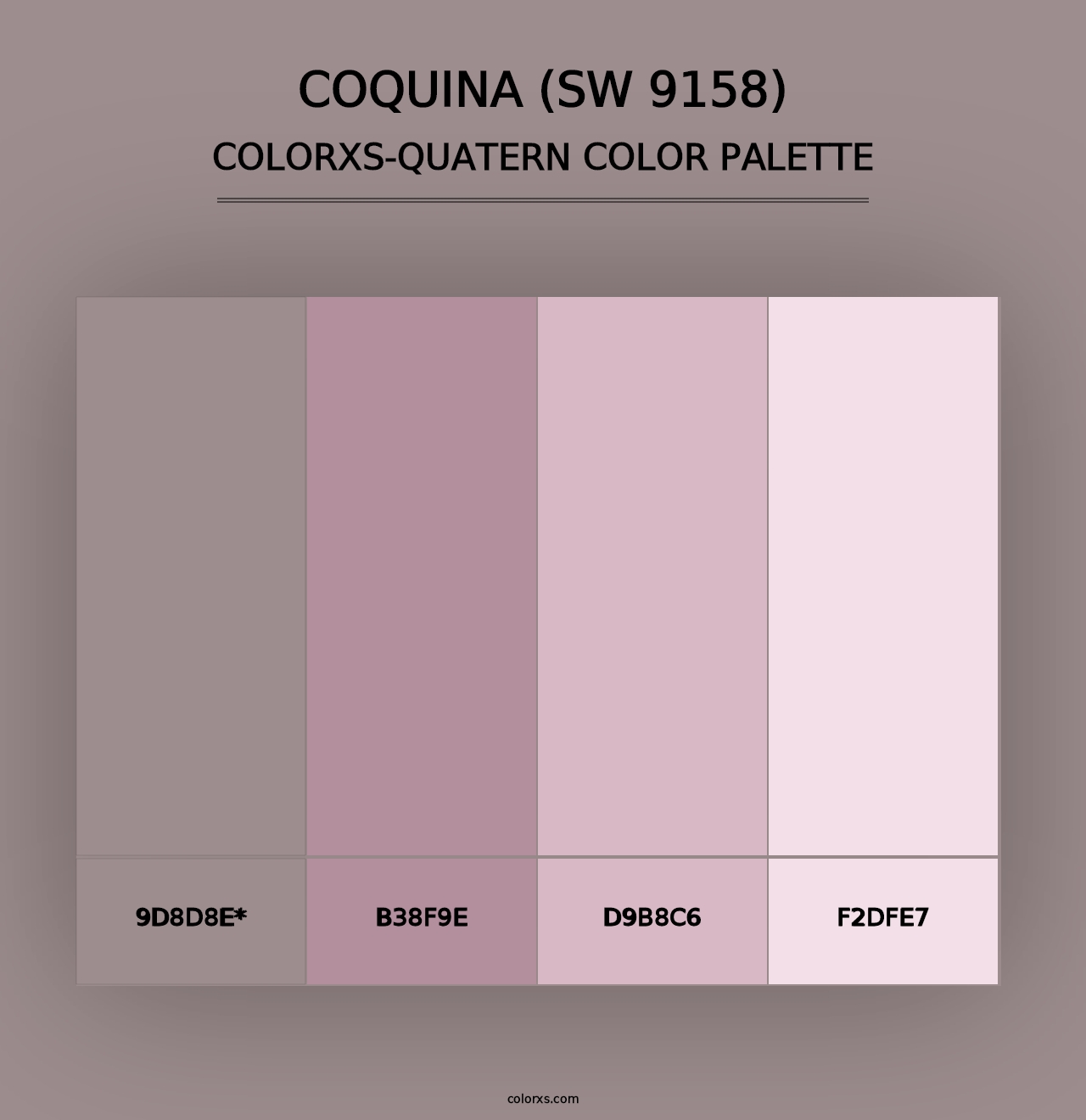 Coquina (SW 9158) - Colorxs Quad Palette