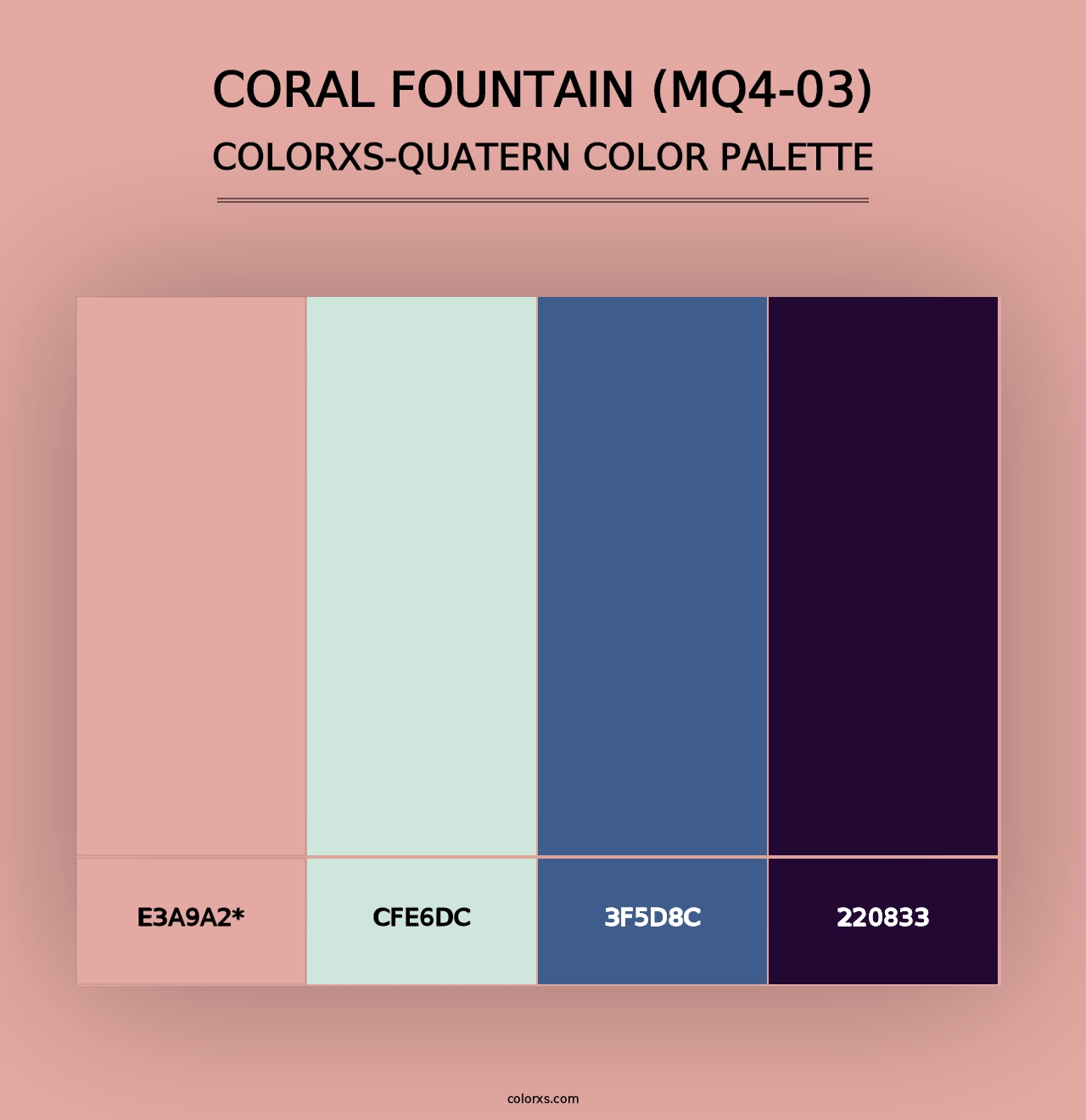 Coral Fountain (MQ4-03) - Colorxs Quad Palette