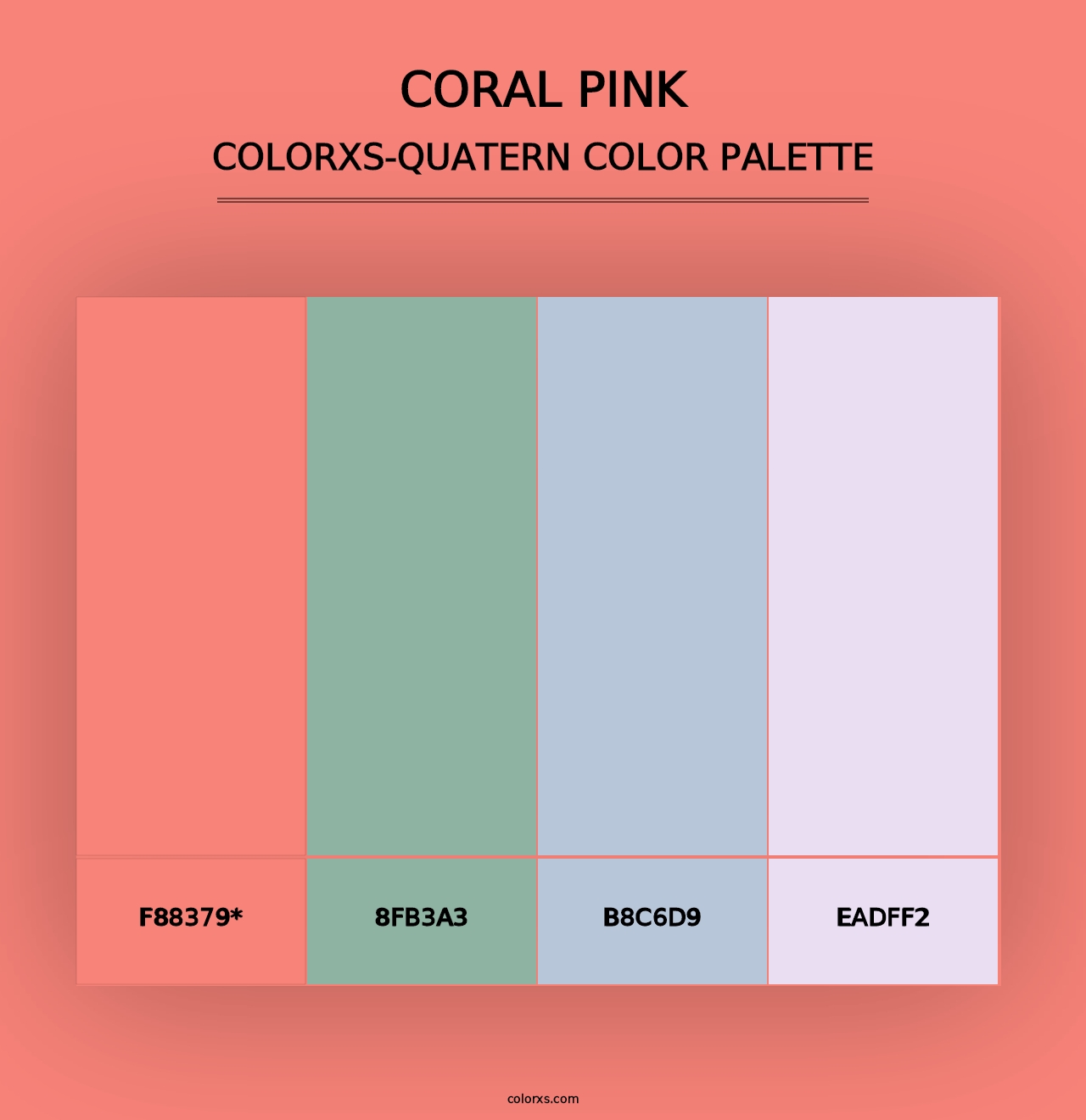 Coral Pink - Colorxs Quad Palette