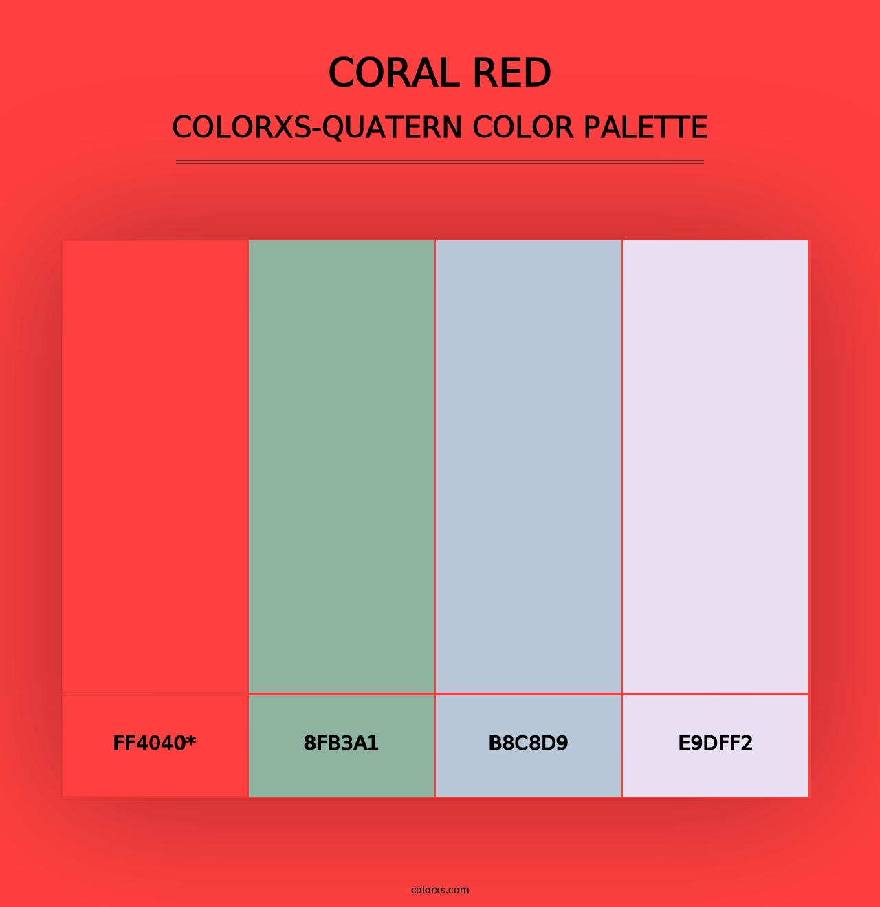 Coral Red - Colorxs Quad Palette