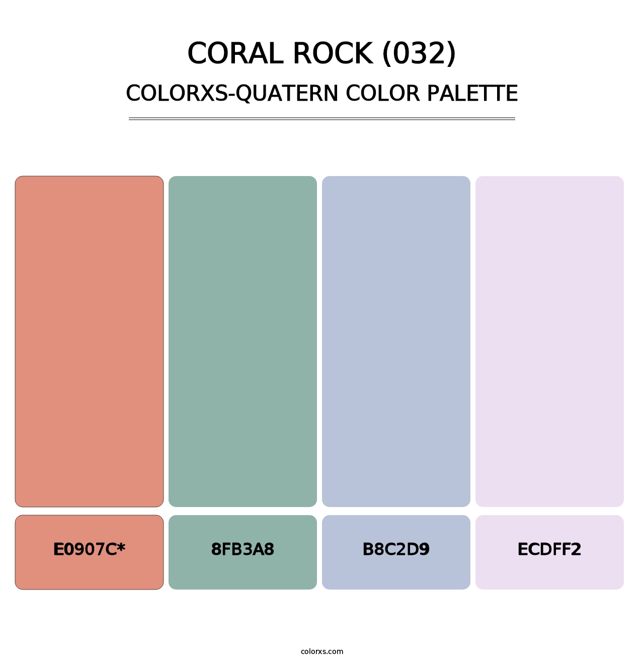 Coral Rock (032) - Colorxs Quad Palette