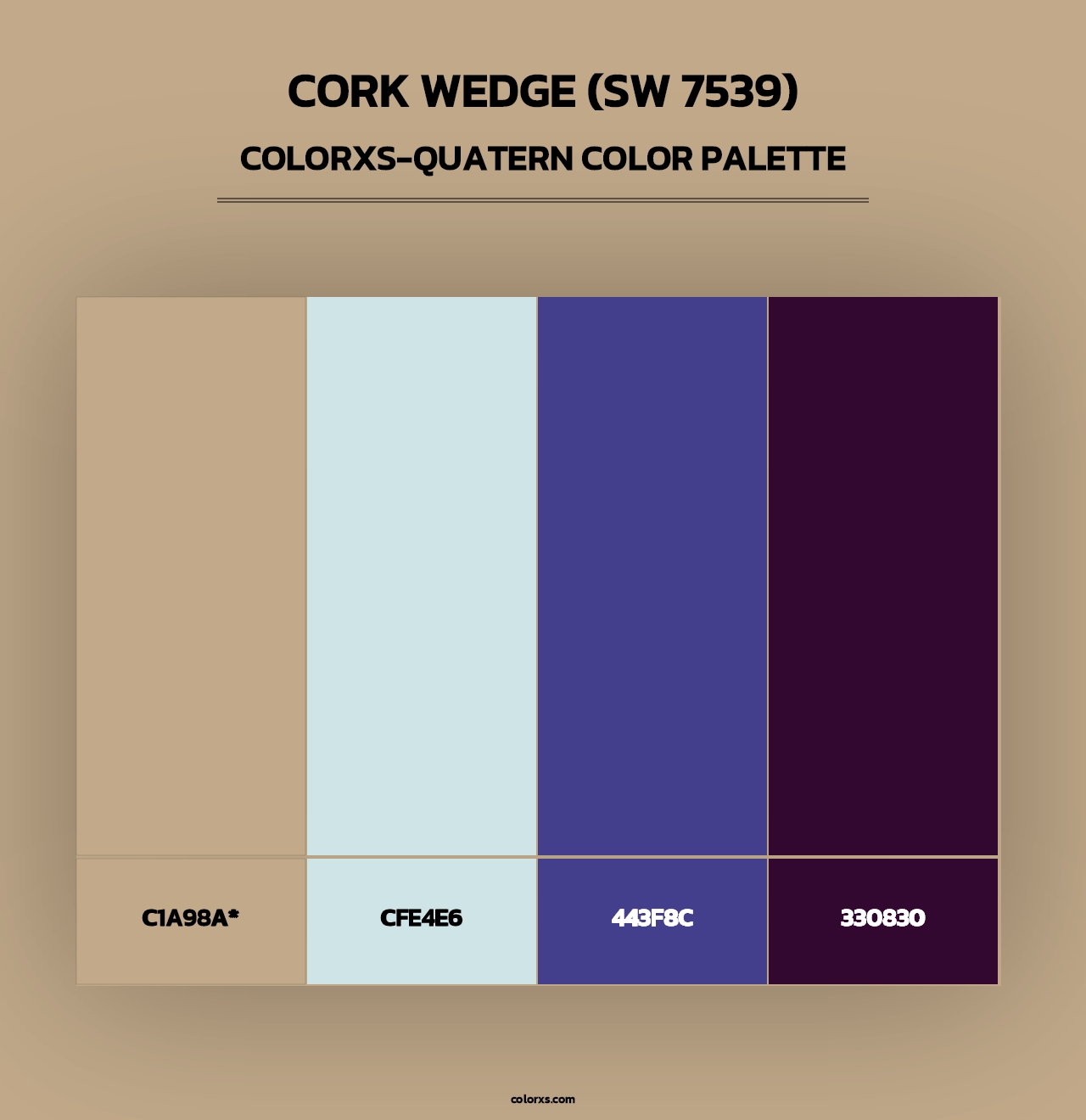 Cork Wedge (SW 7539) - Colorxs Quad Palette