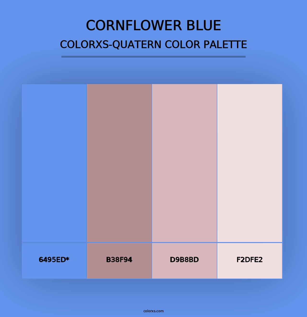 Cornflower Blue - Colorxs Quad Palette