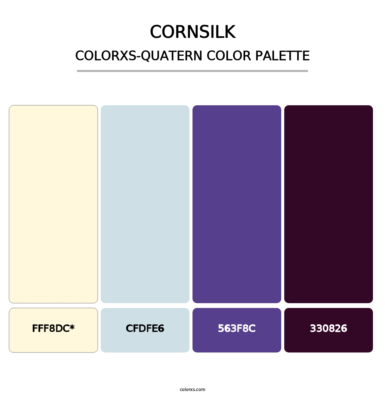 Cornsilk - Colorxs Quad Palette