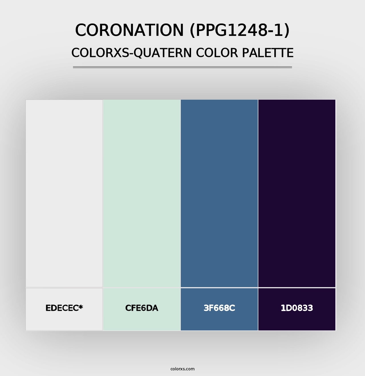 Coronation (PPG1248-1) - Colorxs Quad Palette