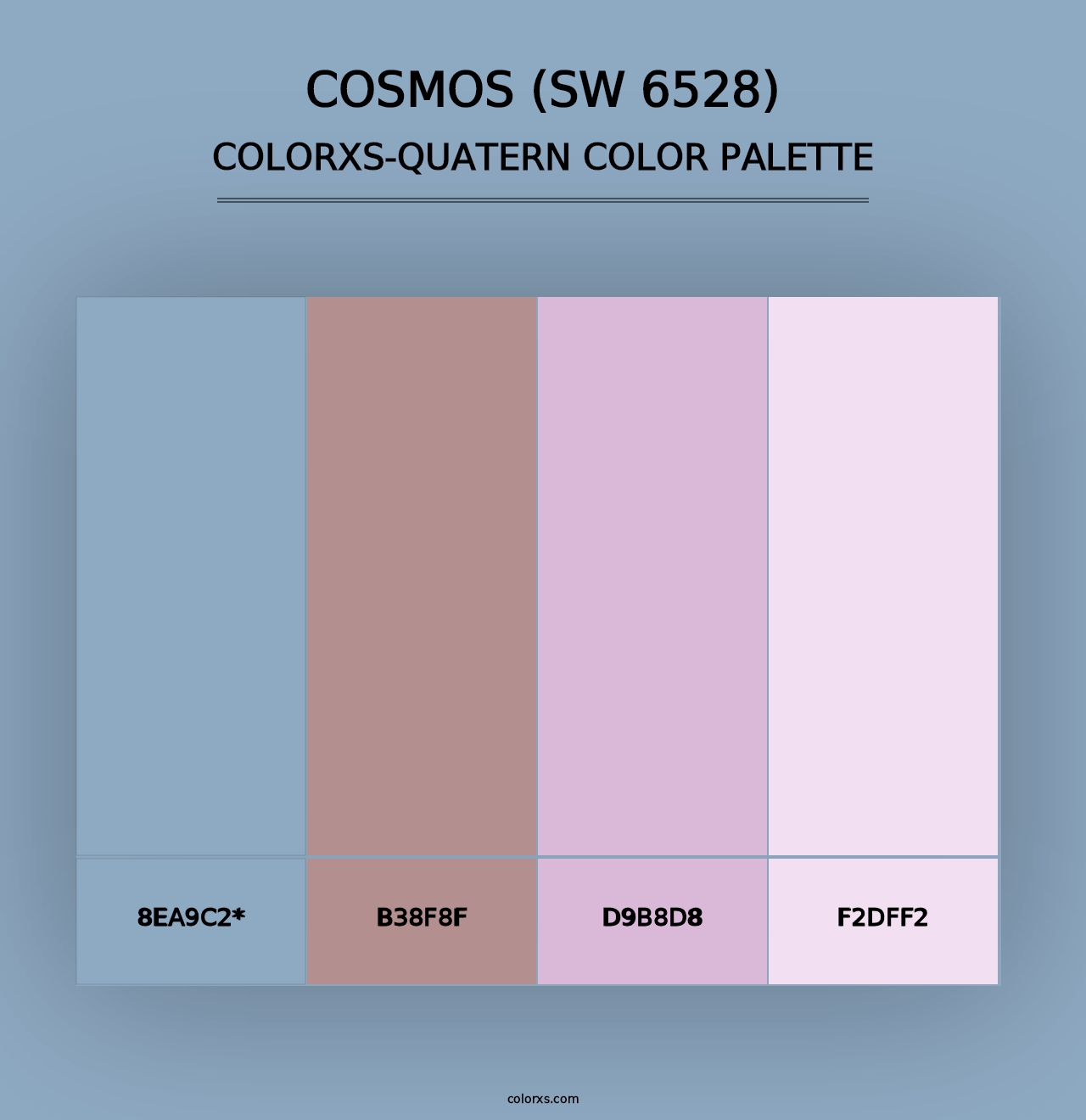 Cosmos (SW 6528) - Colorxs Quad Palette