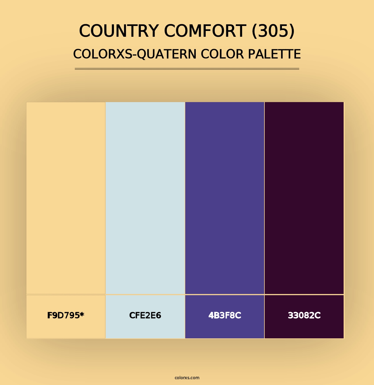 Country Comfort (305) - Colorxs Quad Palette