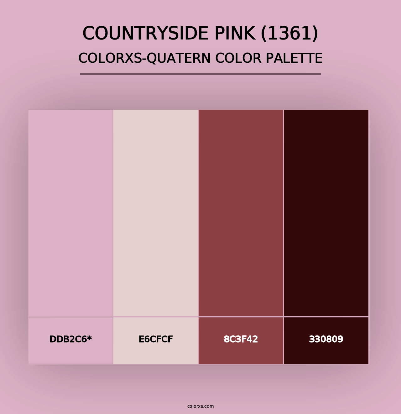 Countryside Pink (1361) - Colorxs Quad Palette