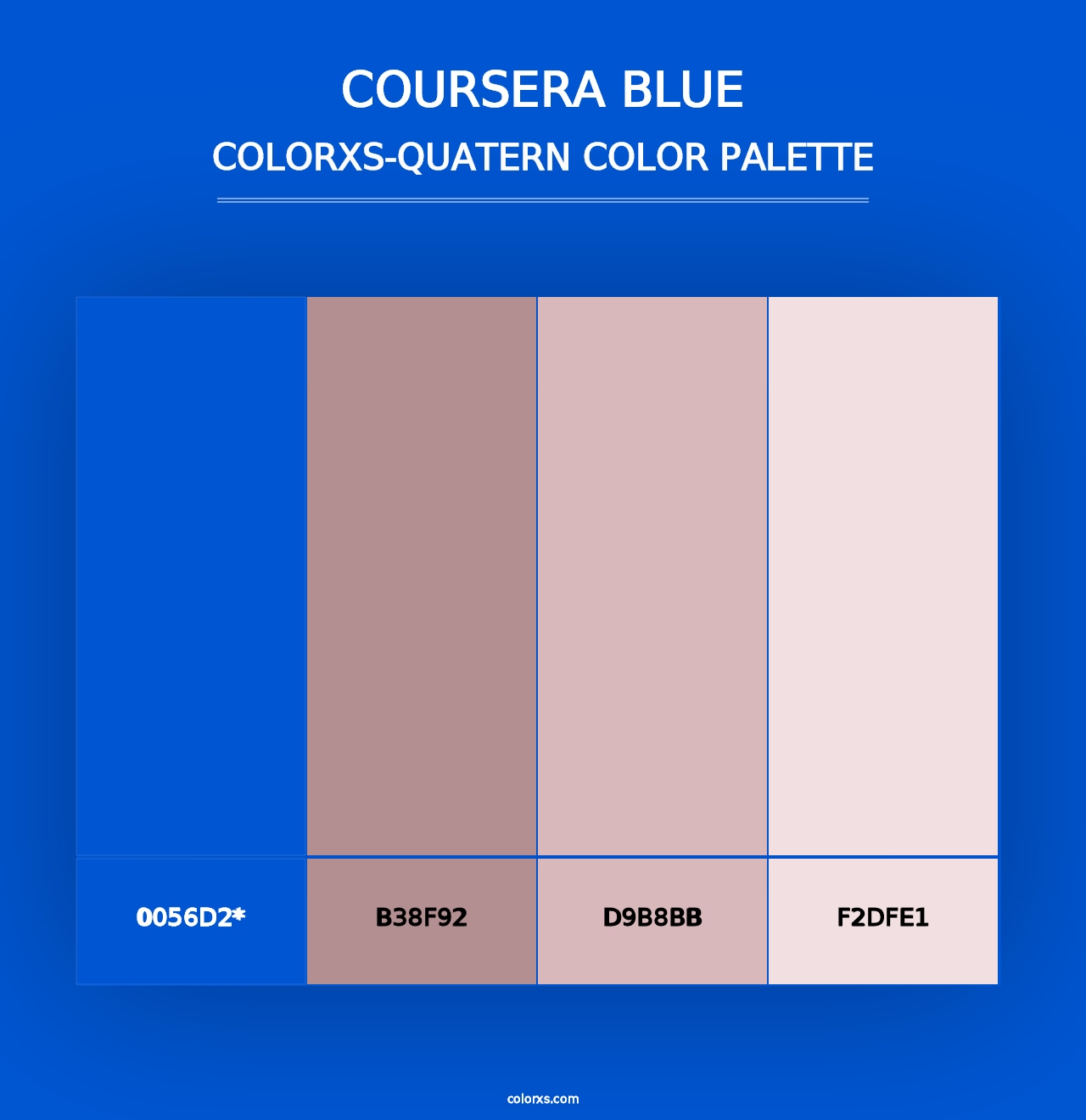 Coursera Blue - Colorxs Quad Palette