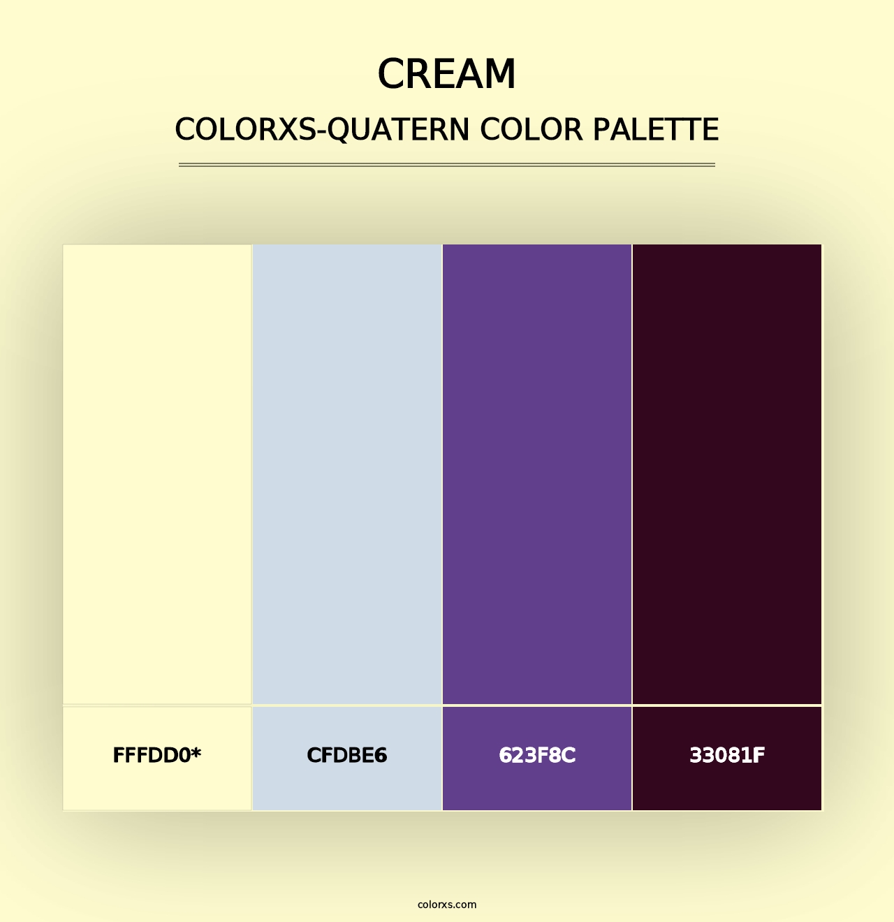 Cream - Colorxs Quad Palette