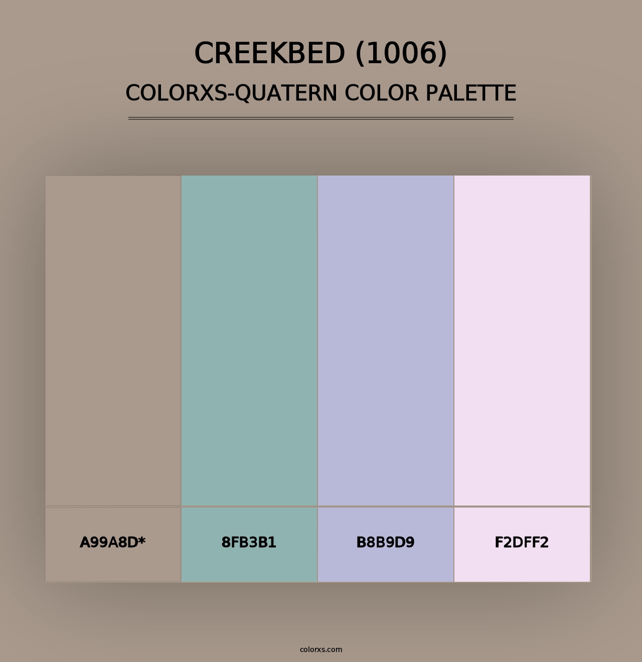 Creekbed (1006) - Colorxs Quad Palette