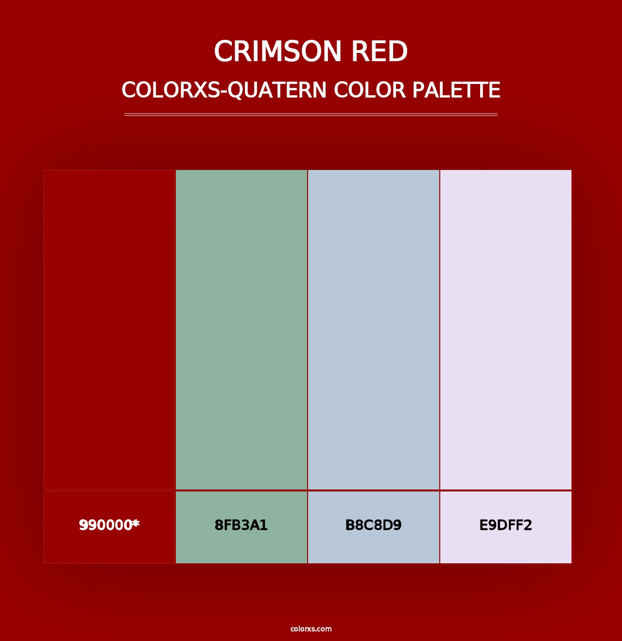 Crimson Red - Colorxs Quad Palette