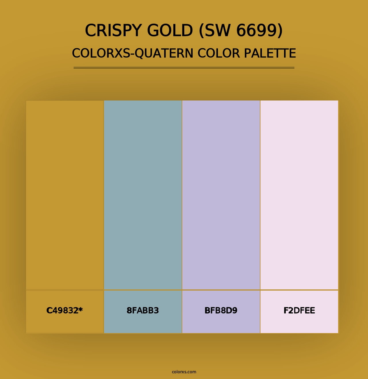 Crispy Gold (SW 6699) - Colorxs Quad Palette