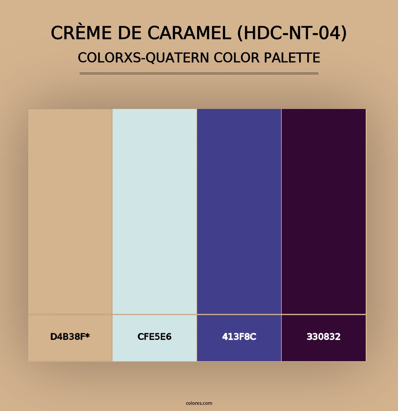 Crème De Caramel (HDC-NT-04) - Colorxs Quad Palette