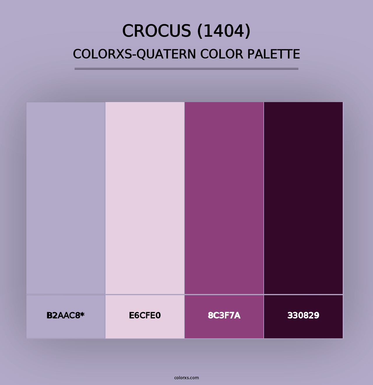 Crocus (1404) - Colorxs Quad Palette