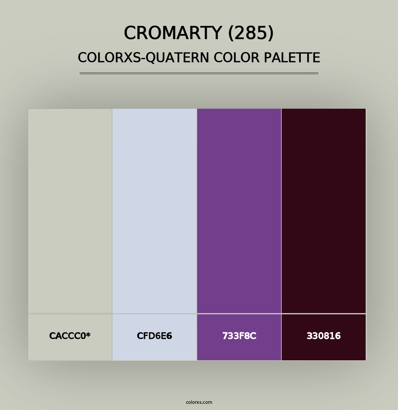 Cromarty (285) - Colorxs Quad Palette