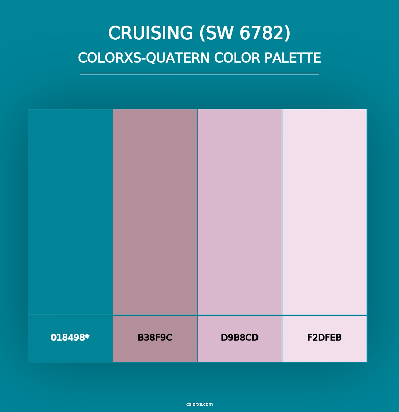 Cruising (SW 6782) - Colorxs Quad Palette