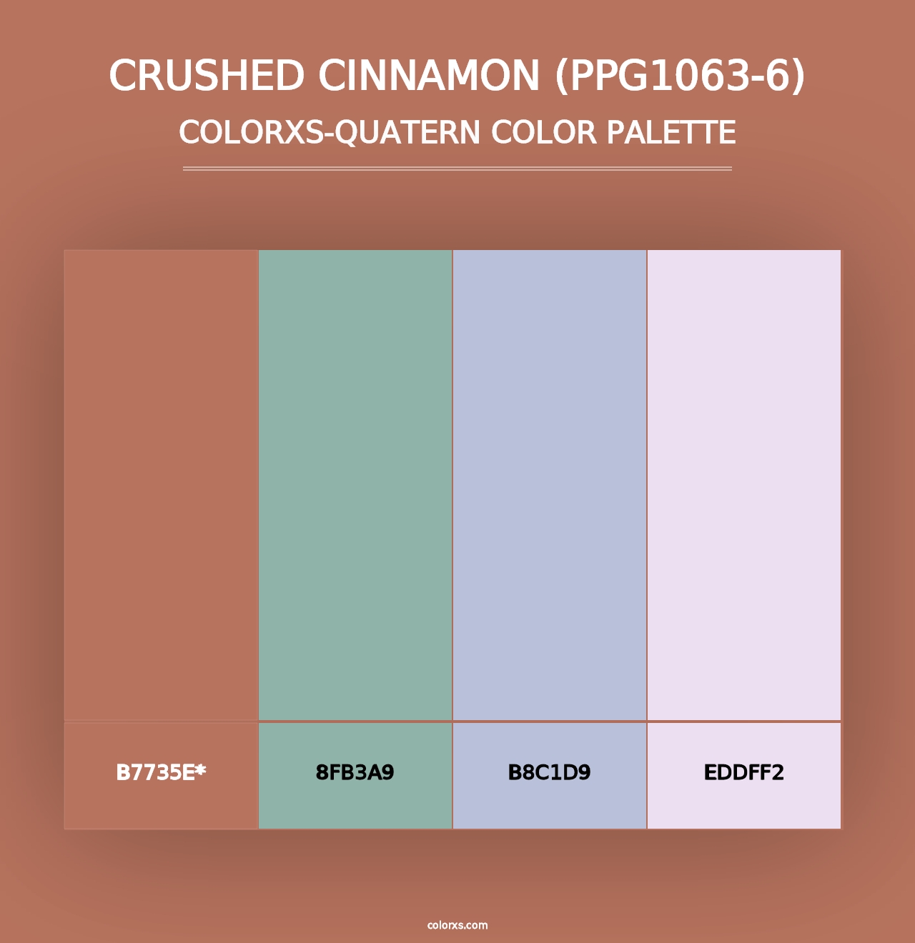 Crushed Cinnamon (PPG1063-6) - Colorxs Quad Palette