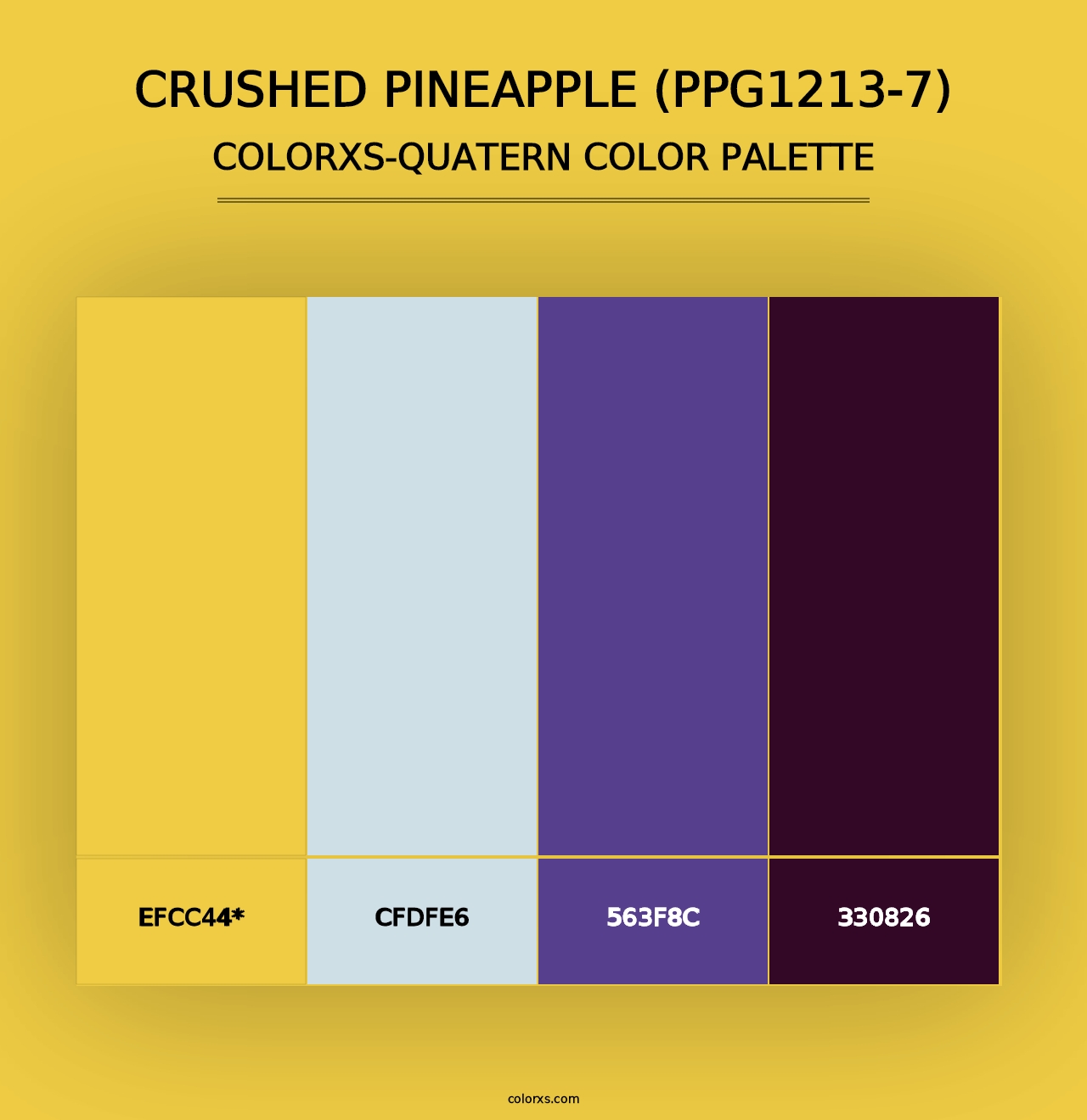 Crushed Pineapple (PPG1213-7) - Colorxs Quad Palette