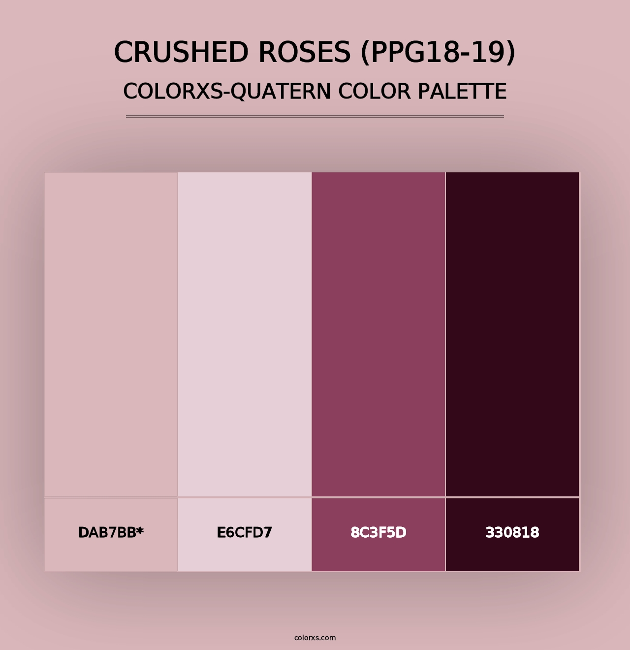 Crushed Roses (PPG18-19) - Colorxs Quad Palette