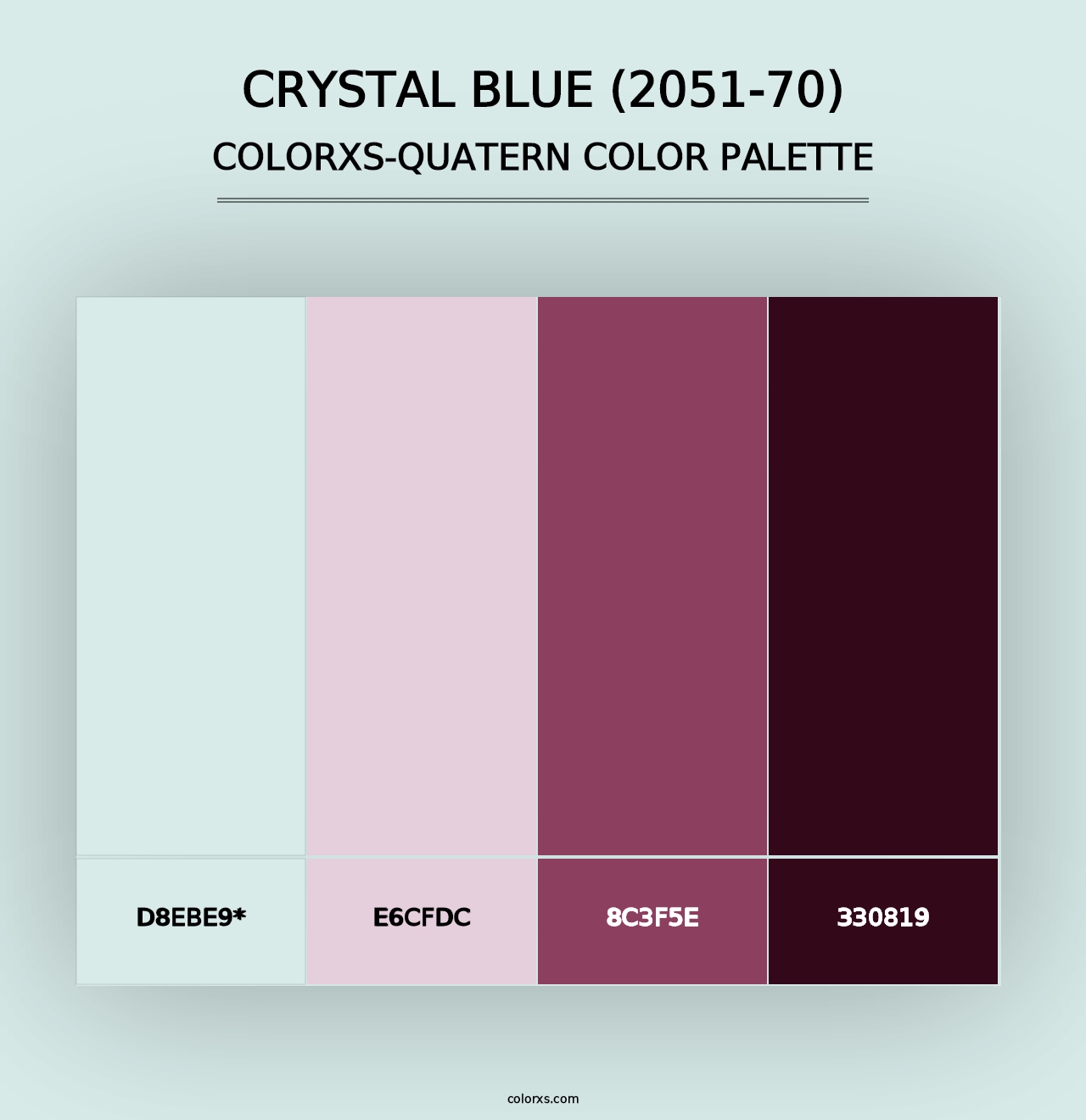 Crystal Blue (2051-70) - Colorxs Quad Palette