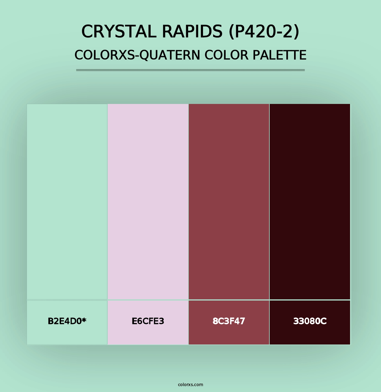 Crystal Rapids (P420-2) - Colorxs Quad Palette