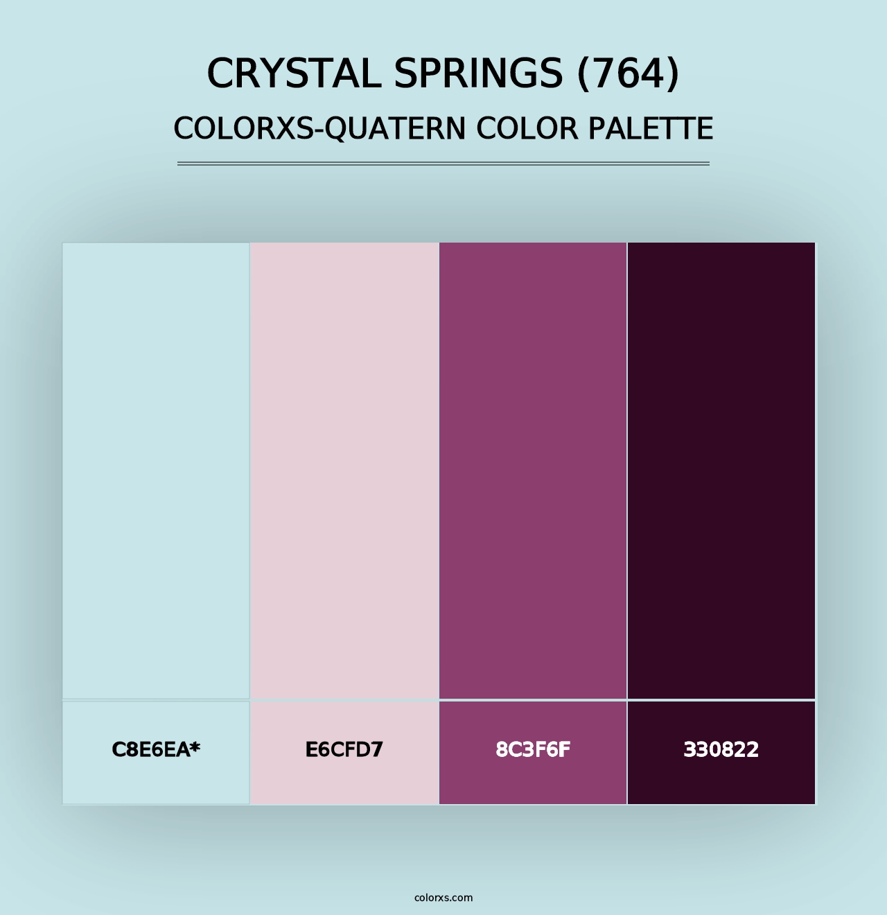 Crystal Springs (764) - Colorxs Quad Palette