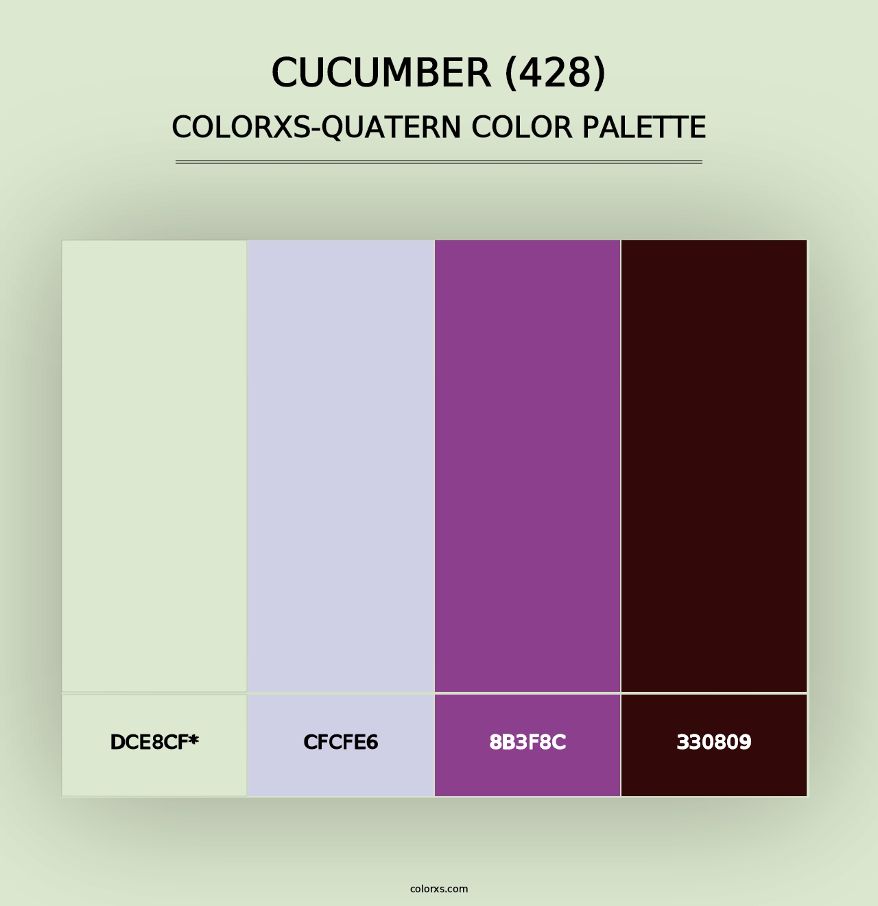 Cucumber (428) - Colorxs Quad Palette